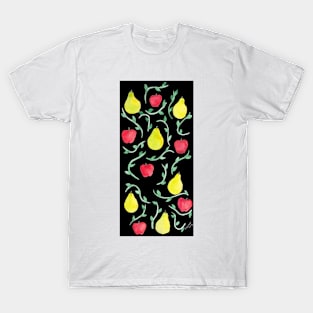 Orchard on Black Pattern T-Shirt